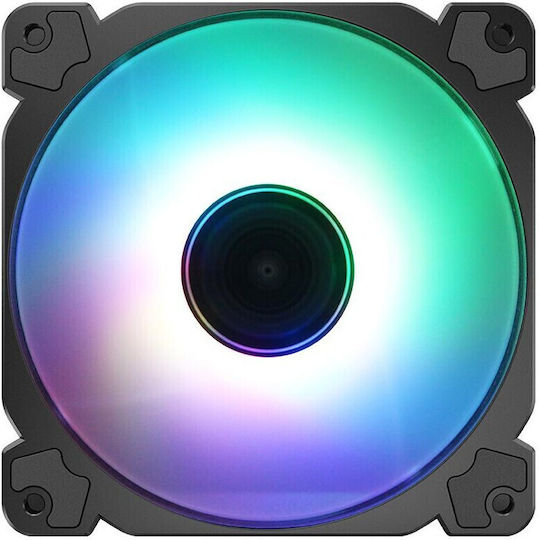 Jonsbo FR-502 Case Fan 120mm (1500rpm / 52.4cfm) με ARGB Φωτισμό και Σύνδεση 3-Pin / 4-Pin PWM