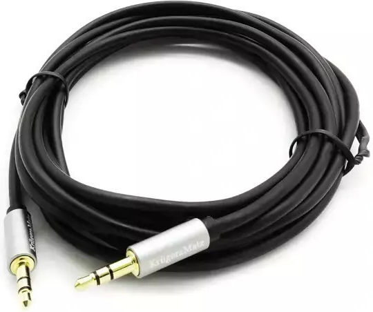Kruger & Matz 3.5mm Jack Cable 3.5mm Male - 3.5mm Male Black 3m With Gold Plated Terminals KM1228