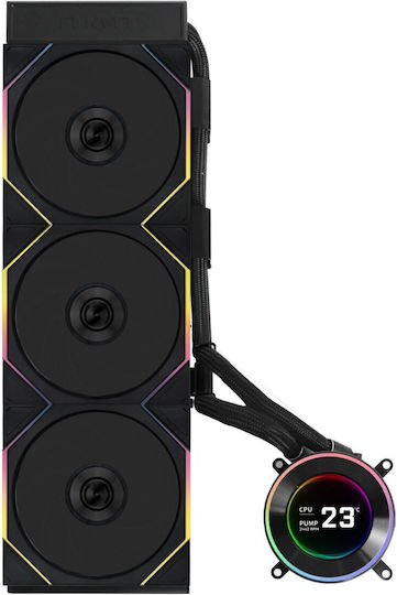 Lian Li Hydroshift II LCD-C 360TL Охлаждане AIO CPU с 3 вентилатора 120mm и RGB осветление