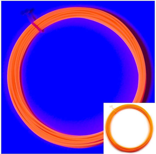 Real Filament PLA 3D Printer Filament 1.75mm Fluorescent Orange 1τμχ (Spool)
