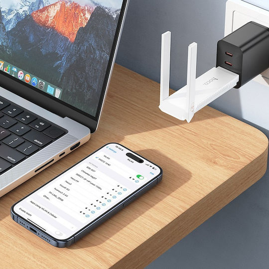 Hoco USB Network Adapter With Wireless Wi-Fi Connection 50Mbps