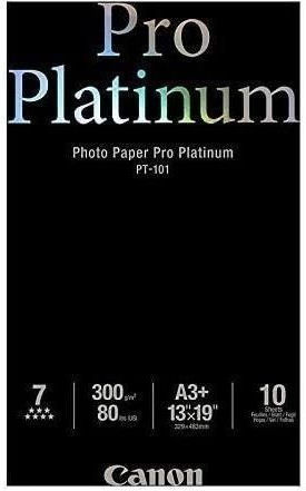 Canon PT-101 Photo Paper Pro Platinum A3+ 300gr/m² for Printers Inkjet 10 Sheets