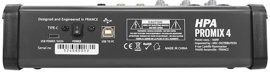 HPA PROMIX4 24 XLR Inputs & Bluetooth