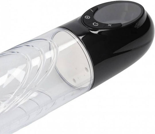 Black Automatic Penis Pump Digital Meter & Interchangeable Accessories Shots Pumped Cyberpulse Automatic Waterproof Penis Pump Black 31.5cm