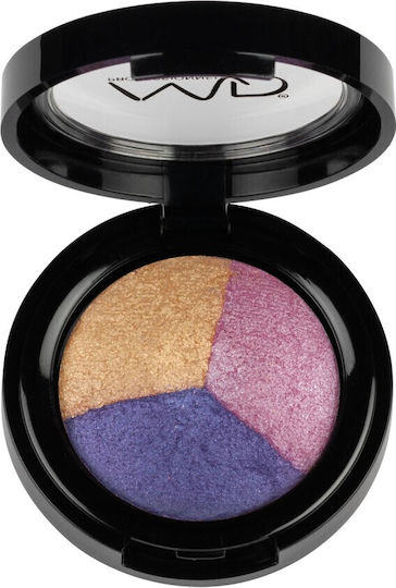 MD Professionnel Baked Range Wet Dry Triple Eyeshadow Lidschattenpalette Matt in fester Form