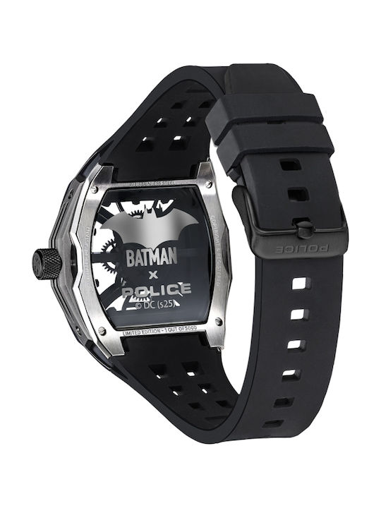 Police Batman Ρολόι Μπαταρίας με Μεταλλικό Μπρασελέ Police Batman Ρολόι Μπαταρίας με Μεταλλικό Μπρασελέ