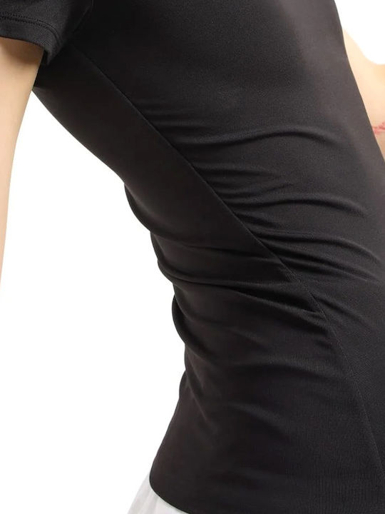 Women's Blouse Short Sleeve Black