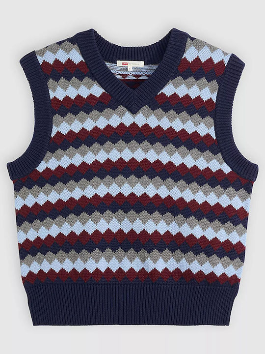 Winter Women's Cotton Sleeveless Tunic with V-Neck Multicolour