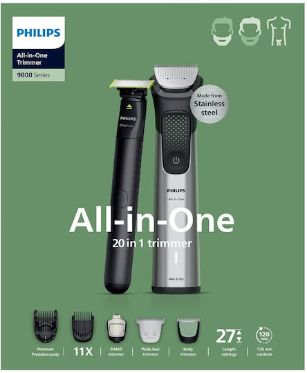 Philips Set Hair Clipper Silver MG9557/15