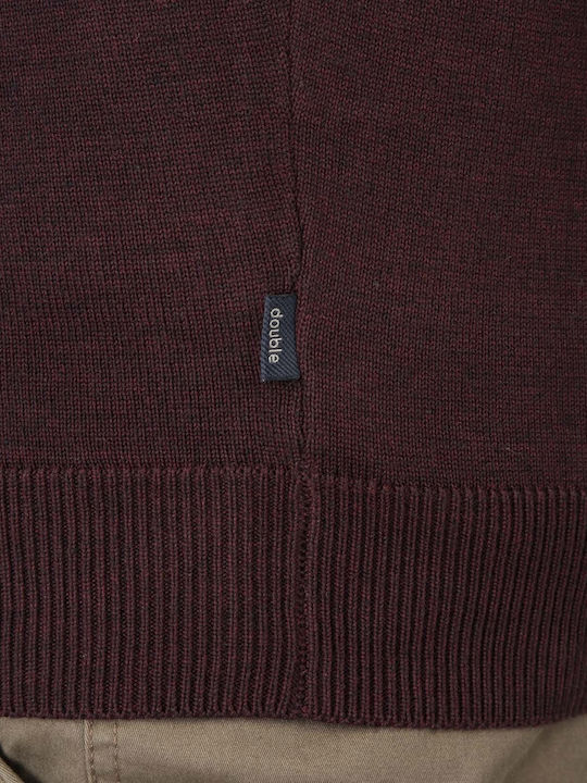 Knit Sweater Bordeaux Melange