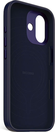 Decoded Antimicrobial Silicone Back Cover 1.2mm Navy Blue for iPhone 17