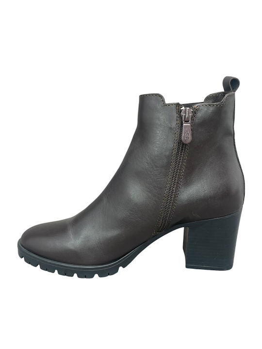 Leder Stiefeletten Damen Braun