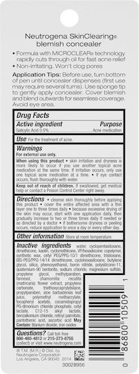 Neutrogena Stick Corector Pentru Ten Curat 15 Mediu 1.4gr