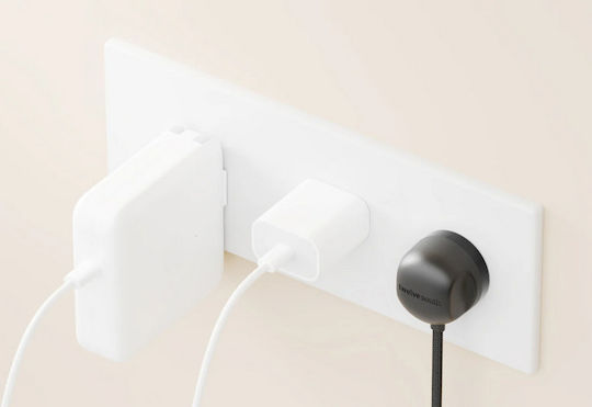 Twelve South Φορτιστής με Ενσωματωμένο Καλώδιο USB-C 30W Power Delivery Slate (PowerCord 1.2m)