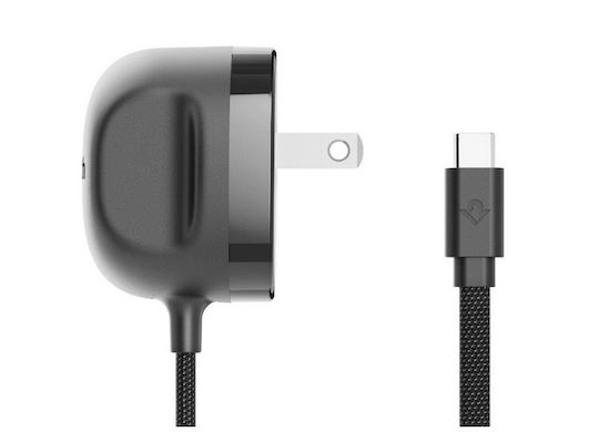 Twelve South Φορτιστής με Ενσωματωμένο Καλώδιο USB-C 30W Power Delivery Slate (PowerCord 3m)