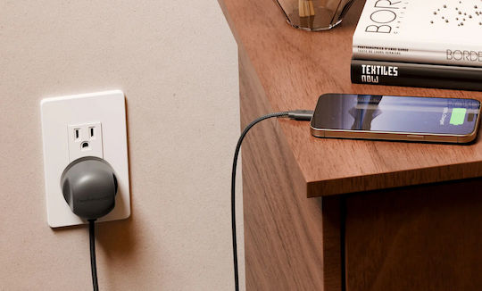 Twelve South Φορτιστής με Ενσωματωμένο Καλώδιο USB-C 30W Power Delivery Slate (PowerCord 3m)