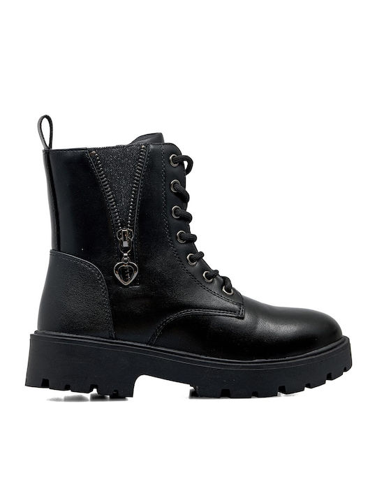 Kids Boots with Zipper Black