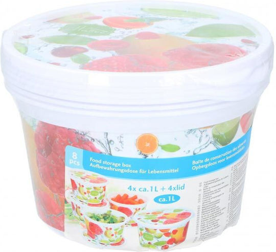 Mehrfarbige Mittagsboxen Set 4 Stück