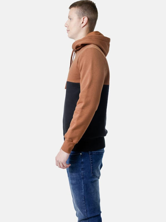 Φούτερ με Κουκούλα Brown