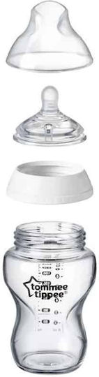 Tommee Tippee Plastic Baby Bottle CTN with Silicone Teat for 0+ Months Transparent 260ml 2pcs