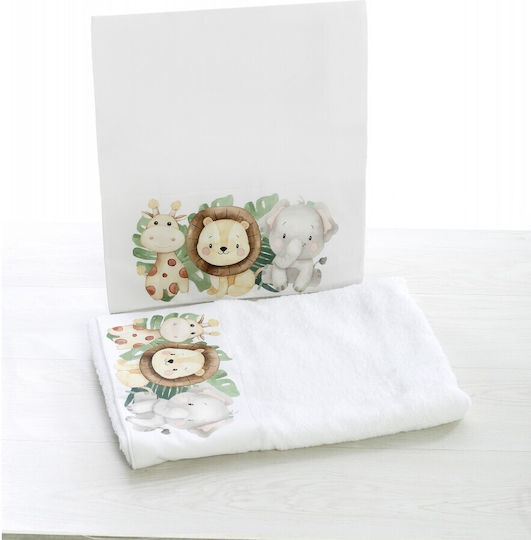 Bellissimo Bellissimo Christening Oilcloths Jungle Theme White