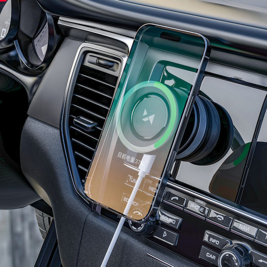 Wozinsky Auto Handyhalterung mit Magnet und Kabelloses Laden MagSafe Schwarz