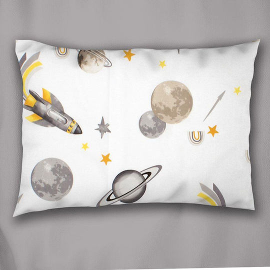 Dimcol Baby-Kissenbezug White-grey 45x35cm