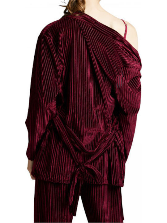 Intimonna Winter Damen Pyjama-Set Burgundy