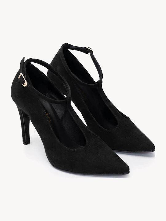 Ligglo Suede Γόβες με Λουράκι
