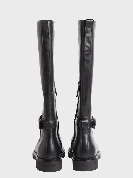 Leather Women's Boots Black