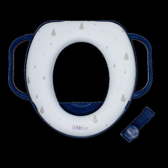 Bbluv Poti Toddler Toilet Seat Blue with Handles & Removable Cushion