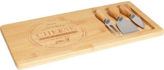 Click Wooden Cheese Serving Platter 40x20x3cm 4pcs
