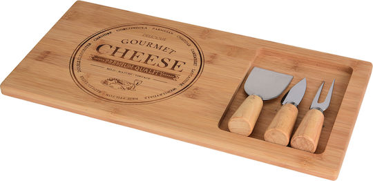 Click Wooden Cheese Serving Platter 40x20x3cm 4pcs