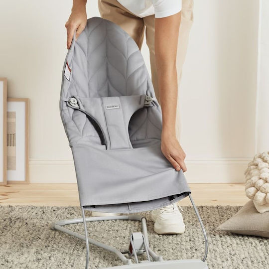 BabyBjorn Handbuch Baby Relax Bliss Petal Quilt Light Grey für Kind bis 13kg