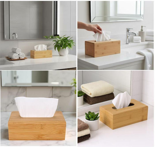 Cheffinger Suport pentru șervețele Lemn 23x11.7x8.5cm ΑΤ5021