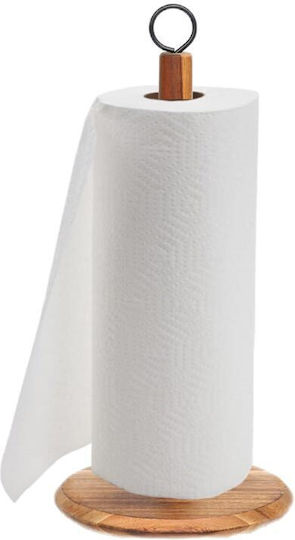 Cheffinger Βάση για Χαρτί Κουζίνας Ξύλινη Καφέ 15cm