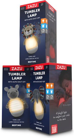 Zazu Φωτάκι Νυκτός Zack the Zebra USB Λευκό με Αισθητήρα