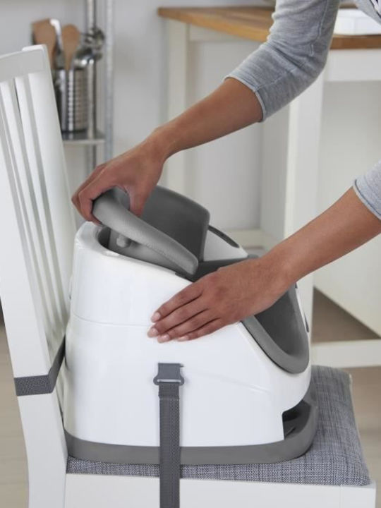 Ingenuity Tragbar Booster-Stuhl Kunststoff für Stuhl Baby Base Grey