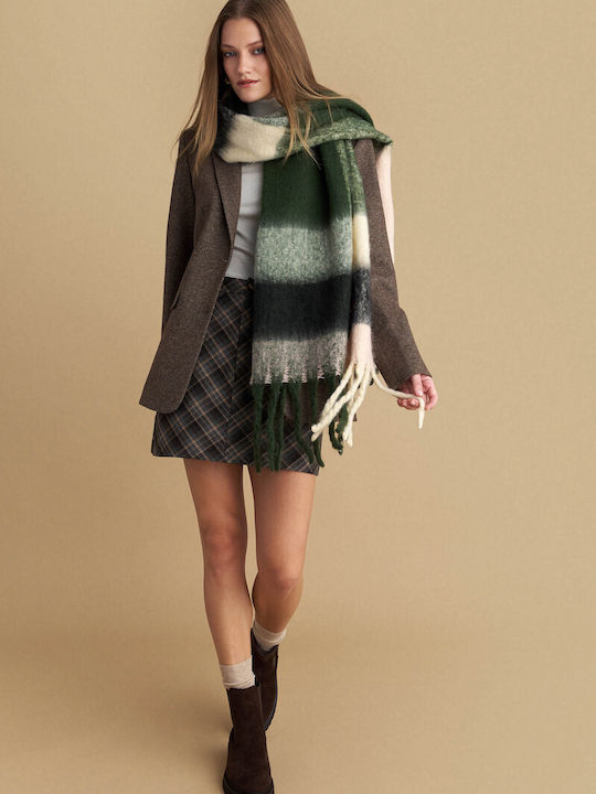 Women's Wool Scarf Green