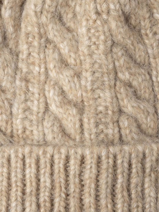 Beanie Frauen Beanie Gestrickt in Weiß Farbe