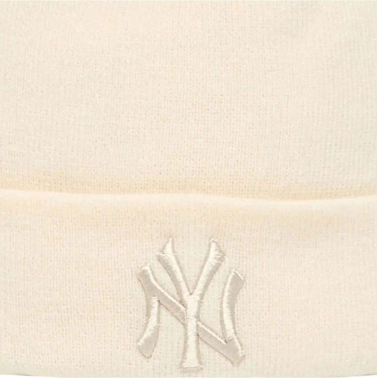 New York Yankees Beanie Beanie Knitted in Beige color