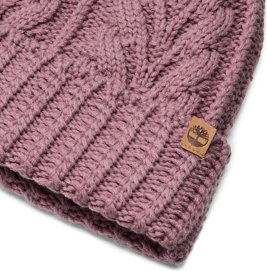 Beanie Γυναικείος Σκούφος Πλεκτός σε Μωβ χρώμα