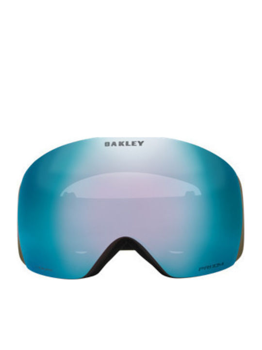 Oakley Snow Mască de Schi și Snowboard pentru Adulți Verde cu Lentilă Verde