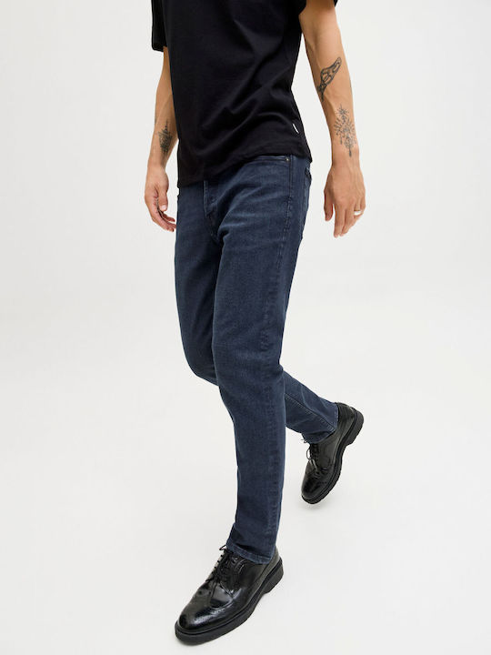 Herren Jeanshose Elastische Slim Straight Fit Blaue