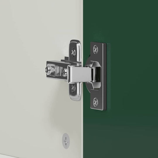 Двойна врата Нтoулάпа с 2 Чекмеджета Бяла 90x45x180см