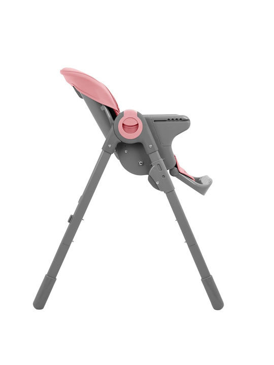 Kikka Boo Comfy Αναδιπλούμενο Καρεκλάκι Φαγητού με Ρυθμιζόμενο Ύψος Ροζ