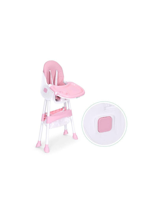 Ecotoys Klappbarer Baby Hochstuhl Pink