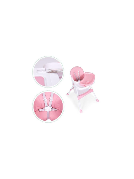 Ecotoys Klappbarer Baby Hochstuhl Pink