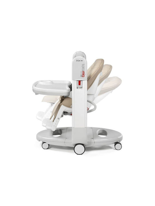 Peg Perego Tatamia Follow Me Сгъваемо Бебешко Столче за Хранене 3 в 1 с Пластмасова Рамка Astral