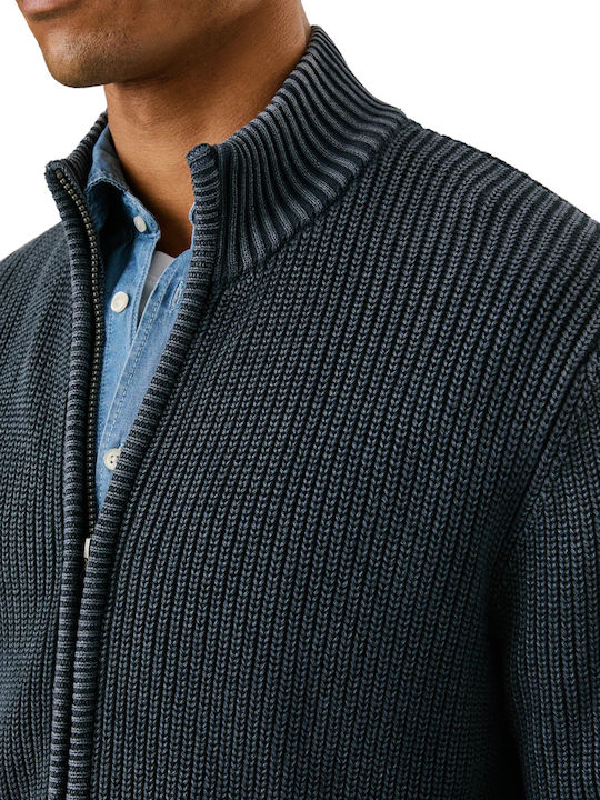 Men's Knitted Cardigan Dulwich Blue
